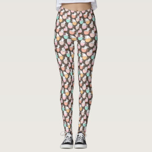 Katzen in Kaffeetassen 01. DGrey BG Leggings