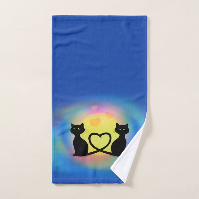 Katzen in Liebe Handtuch (Handtuch)