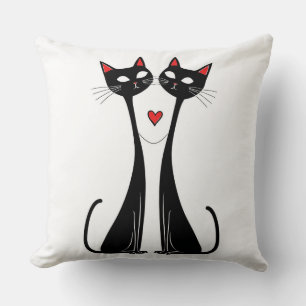 Katzen in Liebe Kissen