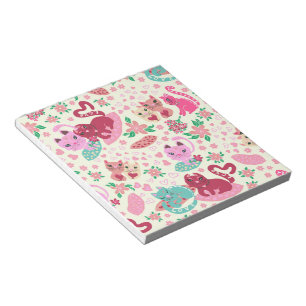 Katzen in Liebe Notepad Notizblock