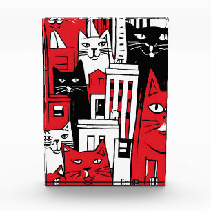 Katzen in New York Fotoblock