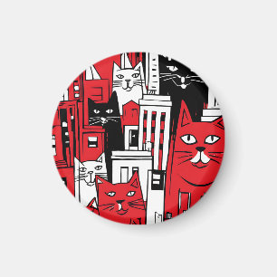 Katzen in New York Magnet