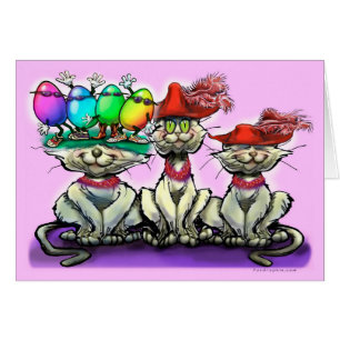 Katzen in Osterhasen