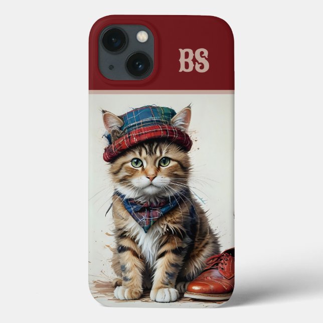 Katzen in Scottish Disguise - charmante Katzen Case-Mate iPhone Hülle (Rückseite)