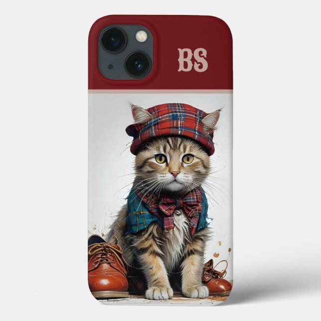 Katzen in Scottish Disguise - charmante Katzen Case-Mate iPhone Hülle (Rückseite)