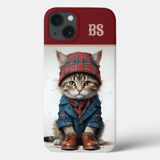 Katzen in Scottish Disguise - charmante Katzen Case-Mate iPhone Hülle (Rückseite)