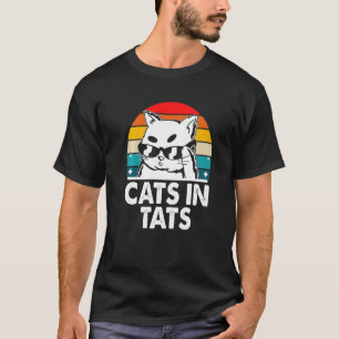 Katzen in Tats Katze Tattoo Kitten Tätowiert T-Shirt