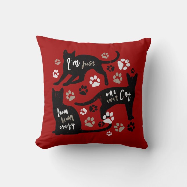 Katzen-Inhaber-Geschenk-lustiger Kissen (Vorderseite)