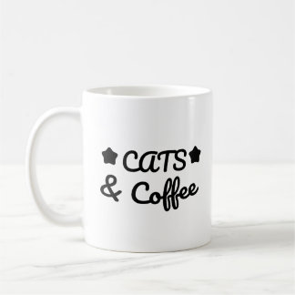 Katzen & Kaffee - Geschenk für Katzenliebhaber Kaffeetasse