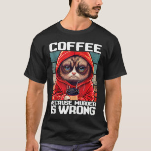Katzen Kaffee Ich Kaffee weil Mord falsch ist Tank