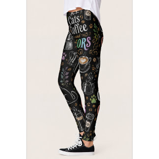Katzen & Kaffee Kaffeeliebhaber Leggings