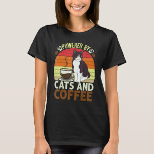 Katzen & Kaffee Vintage Katze Kätzchen T-Shirt