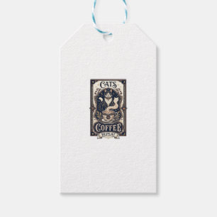 Katzen Kaffee Wiederholung Katze Kaffee Vintage Ve Geschenkanhänger