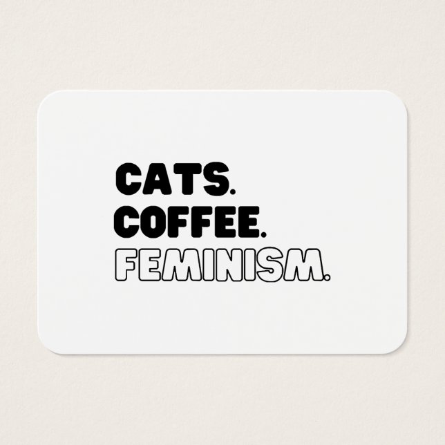 Katzen Kaffeefeminismus (Vorderseite)