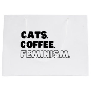 Katzen Kaffeefeminismus Große Geschenktüte
