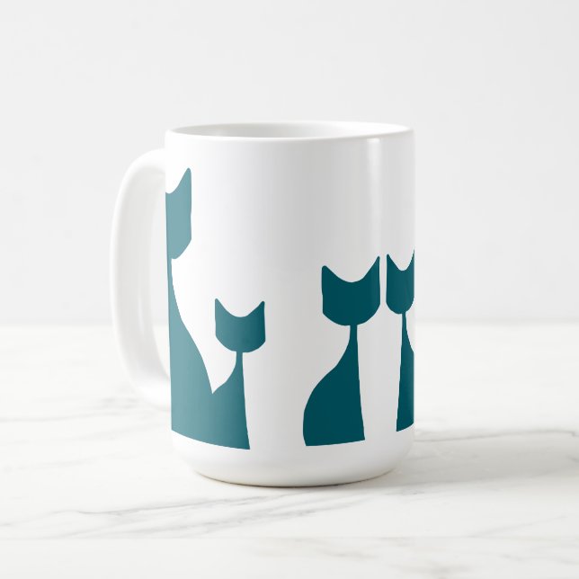 Katzen Kaffeetasse (Vorderseite Links)