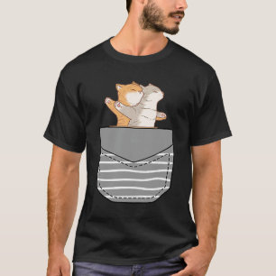 Katzen Karton Katze In Tasche T-Shirt