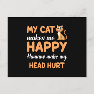 Katzen Katze Katze Lover Pet Kitten Niedliches Son Postkarte