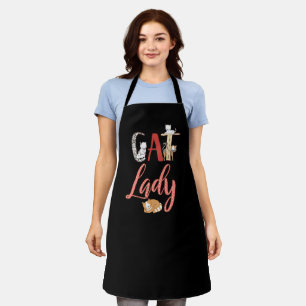 Katzen - Katze Lady Cat Lover Schürze