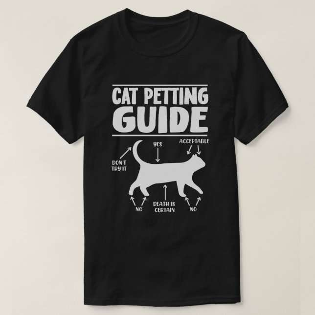 Katzen-Katzen-Anleitung Katzen-Liebhaber T-Shirt (Design vorne)