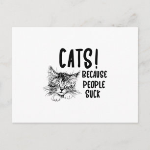 Katzen Katzen Hauskatze Katzenwelse Lover Niedlich Postkarte