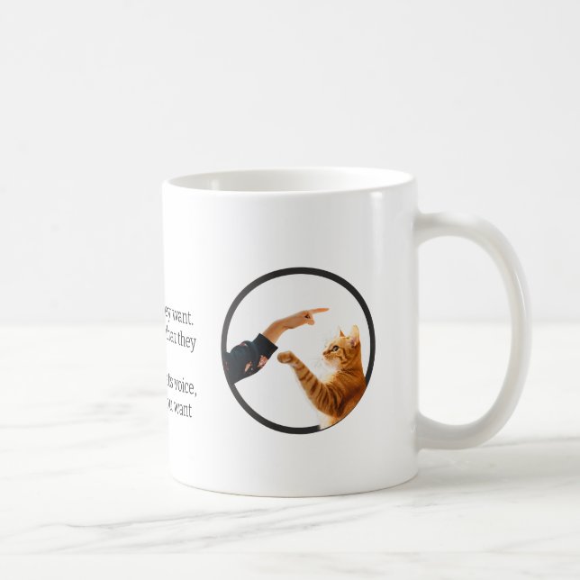 Katzen, Katzenliebhaber, Haustierbesitzer, Katze v Kaffeetasse (Rechts)