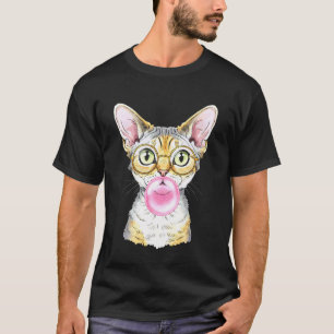 Katzen Kaugummi Süße Katze Rosa Kaugummi Frauen T-Shirt