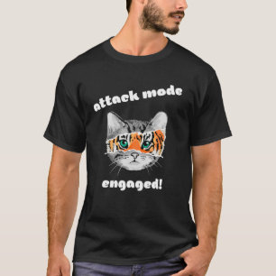 Katzen Kittens Tiger Attack Mode Verlobt T-Shirt