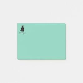 Katzen-klebriger Post-ItNotizblock Post-it Klebezettel