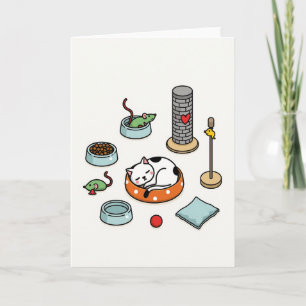 Katzen-Komfort Muttertagskarte Karte