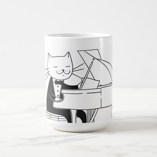 Katzen Konzertpianist TASSE (Mittel)