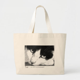 Katzen-Kunst-Taschen-Tasche Jumbo Stoffbeutel