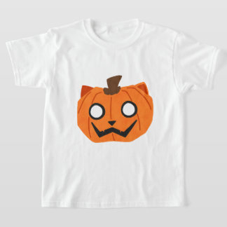 Katzen-Kürbis-Jack-O-Lantern-Halloween-Kinder-T-Sh T-Shirt