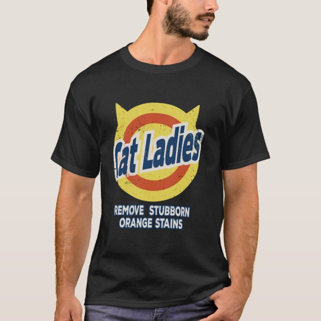 Katzen Ladys für Kamala Entfernen Stubborn Orange  T-Shirt (Vorderseite)