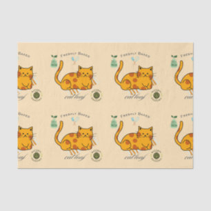 Katzen-Laib-Funny Seidenpapier