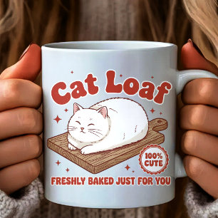 Katzen-Laib-Mug, Lustiges Katzen-Meme Kaffeetasse