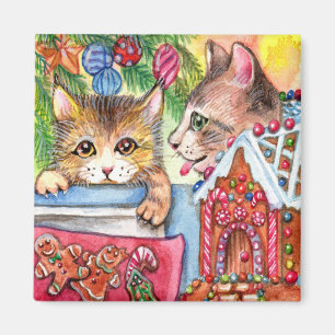 Katzen & Lebkuchen Cookies Magnet