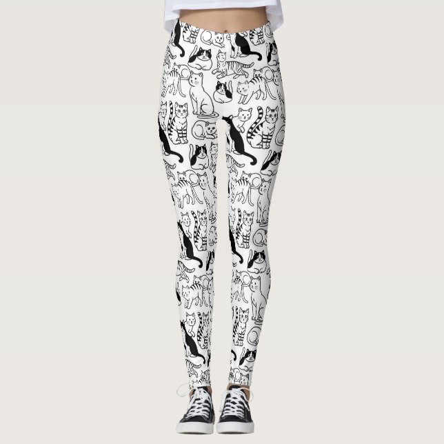 Katzen Leggings (Vorderseite)