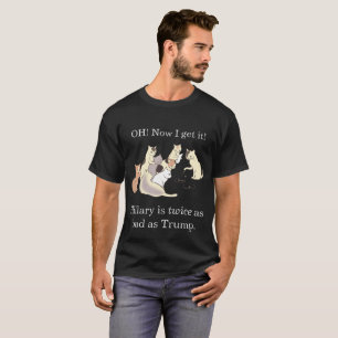 Katzen lernen, wie Hillary ist zum Kotzen T-Shirt
