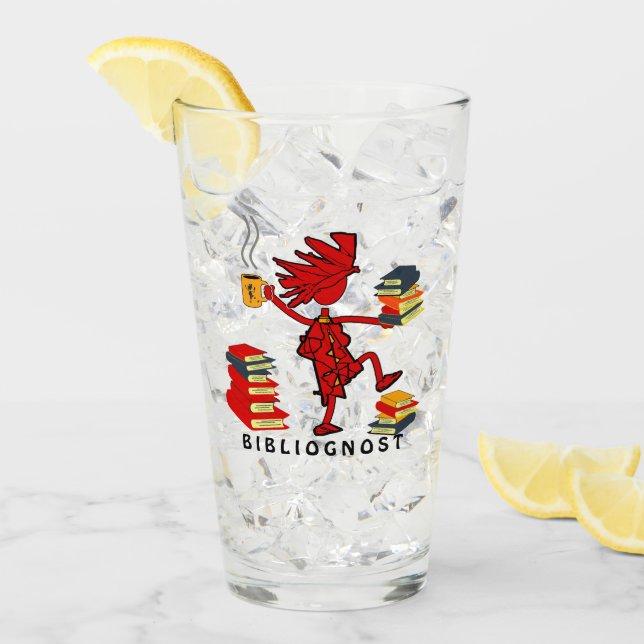 Katzen Liebe Bücher Glas (Vorderseite Ice)