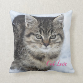 Katzen-Liebe - Geschenk für beliebtes Design Kissen