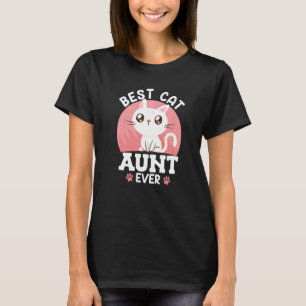 Katzen lieben beste Katzen-Tante überhaupt Familie T-Shirt