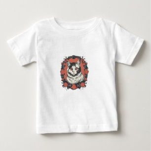 Katzen lieben Kunstdesign   Katzenliebhaber Design Baby T-shirt