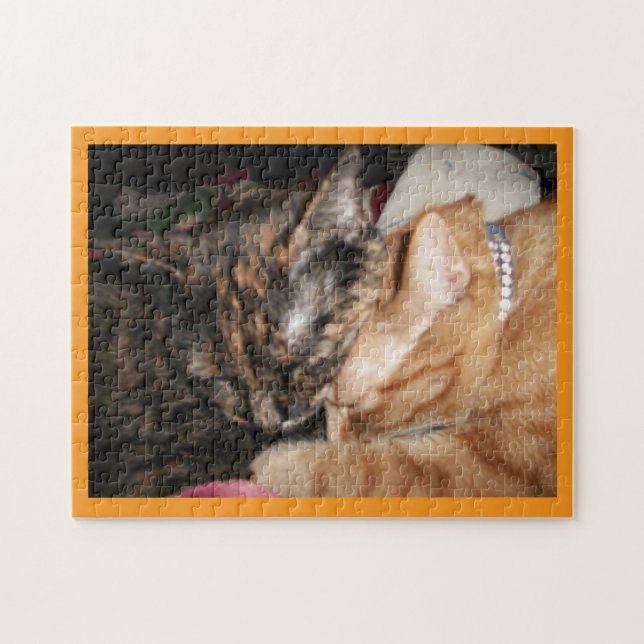 Katzen-Liebes-Puzzle (Horizontal)