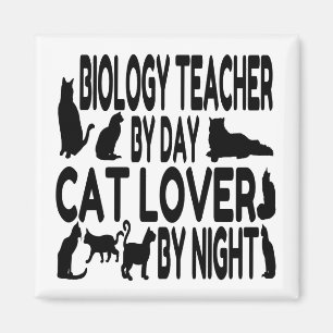 Katzen-Liebhaber-Biologie-Lehrer Magnet