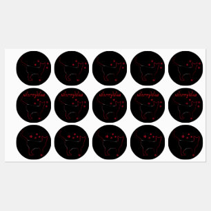 Katzen-Liebhaber Etiketten