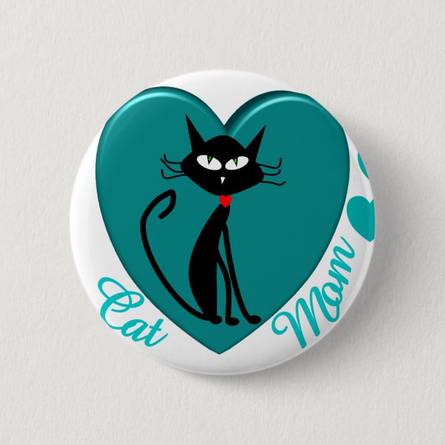 Katzen-Liebhaber-Geschenke Button (Vorderseite)