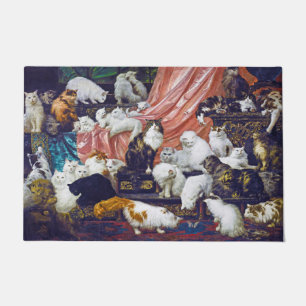 Katzen (Liebhaber meiner Ehefrau), Carl Kahler Fußmatte