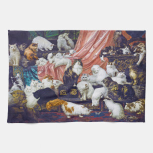 Katzen (Liebhaber meiner Ehefrau), Carl Kahler Geschirrtuch
