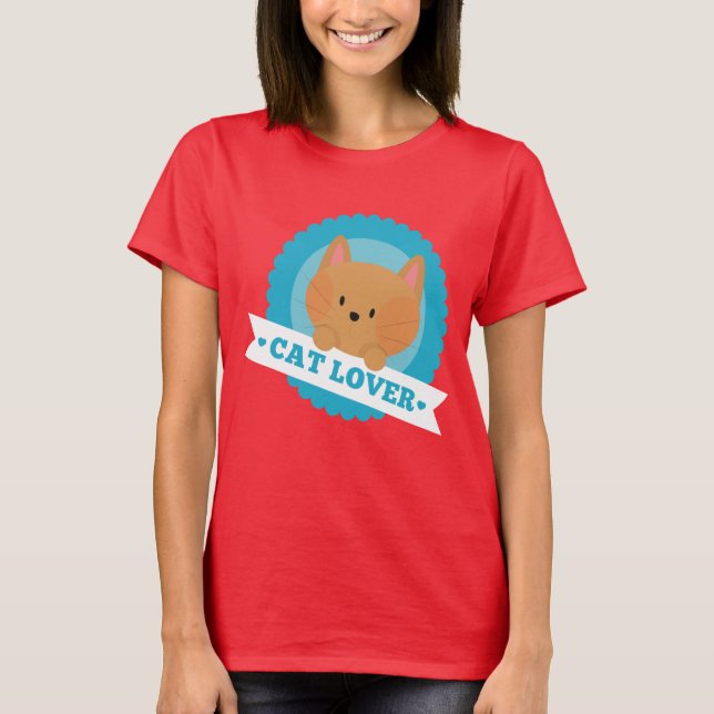 Katzen-Liebhaber-Spaß-Shirt T-Shirt (Vorderseite)